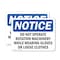 Signmission Do Not Operate Rotating Machinery While OSHA Notice Sign, Plastic, 10in W x 7in L, 2PK OS-2PACK-NS-P-710-L-11322 - alternate 1